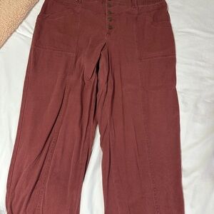 Knox Rose Terracotta Elastic Waist Pants